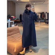 빅사이즈 롱원 가을 겨울 루즈핏 임부복 데 원