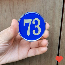 디자인문패 1p 원형 48mm 에폭시 번호판, 89, 1개