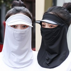 TamaCorporation [M703SunCapMask]臉部到脖子UV遮擋遮陽帽+口罩