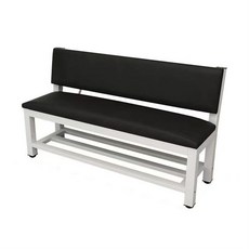 대기의자 병원 약국 대기실 로비 소파 현관 휴게실 2~3인용 장의자 벤치, 검은색  100CM