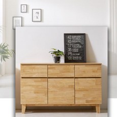 숨미 긴다리 높은거실장 수납콘솔장 1200 티비진열장, 고무나무 네추럴