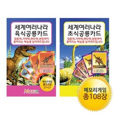 [메모리교육] 공룡카드 2종 SET, 단품, 1개