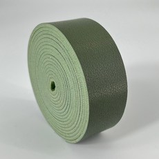 2.5cm 폭의 나파 질감 단면 합성 가죽 PU 스트립 1롤 두께 2mm DIY 액세서리 가방 스트랩 애완동물 목, [00] 2.5x100cm, 12 10 Army Green