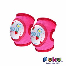Puku 藍色企鵝 學步透氣護膝 2入, 1個, 草莓粉
