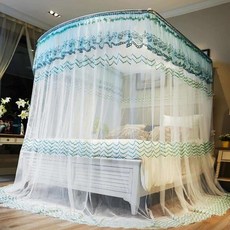 캐노피 침대 모기장 120x200cm 그린 모기장침대 모기장텐트