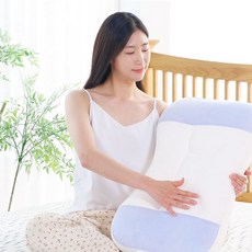 리포즈 오방 옆면 입체 베개 2세트+세탁망, 밀레니엄 핑크+스카이 블루