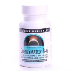 SOURCE NATURALS 輔酶B-6錠 25mg, 1個, 60 件