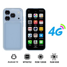 SERVO 19 Air 4G LTE 미니 스마트폰 안드 12 시스템 6GB 128GB 플레, Blue RAM6G ROM128G