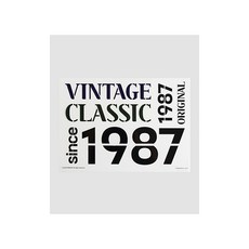 패션스타트 열전사지 아이론 스티커 빈티지 클래식, 1개, 혼합