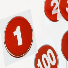 일상발견 원형번호판 레드번호판 대형원형레드번호판 번호없는매장좌석번호판해결 좌석번호레드원형판, 31