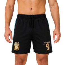 Icon Sports 공식 라이선스 아르헨티나 축구 협회 축구 반바지 - 유니 성인