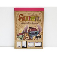 [고전문구] 스티치 패드 편선지 세트 고전 디즈니