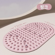 실내용 소프트 젤 발바닥 마사지 매트 러닝용, 체리블라썸핑크 대형76 x 45cm, 기본 모델명/품번