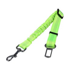 반려동물 차량 벨트 조절 탄성 반사 목줄 당김 방지 여행용 견인 로프, 1개, 7. Fluorescent Green