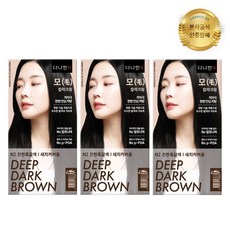 다나한 모 칼라크림(2개), N2 진한흑갈색, 3개