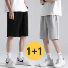 쁘띠엘라 버뮤다 팬츠 와이드 반바지 1+1