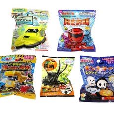 [10+1] [남아용] 일본 100엔샵 캐릭터 피규어 입욕제 배스밤 바스볼 랜덤 10개입, 10개, 55g