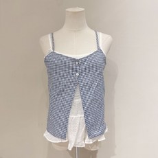 Twenty 法式甜美--疊穿假兩件荷葉上衣 2501111