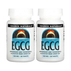 1+1 소스내츄럴스 EGCG 350mg 60정 녹차 칼슘 폴리페놀 비건 글루텐프리, 1개