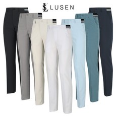 루센 여름용 남성 허리밴딩 배색 스판 골프바지 BM-611