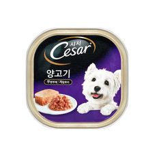 시저 생후 9개월 이상 강아지 주식캔, 양, 100g, 6개