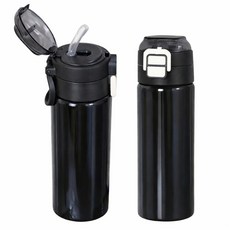 캐시리 비비 실리콘 빨대 스텐 텀블러 초등학생텀블러 보온병, 1개, 500ml, 모던블랙 1개, 500ml, 모던블랙