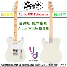 Fender Squier Sonic Telecaster 極地白 電吉他 楓木指板, 1個