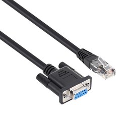 NETmate DB9핀(F)-RJ45 시리얼 케이블 1.8m/NM-DB945B/PLC/POS 시스템 연결용 통신 케이블/바코드 프린터/카드 단말기등 연결사용, 1개