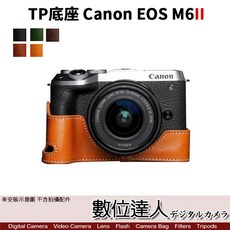 Canon EOSM6II EOS M6 2代 真皮底座 - 開底式電池開孔, 1個, 翡翠綠