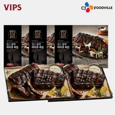 [VIPS] 빕스 블랙 바비큐 폭립 3팩, 450g, 1개