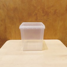【蟲蟲底家】全新 2L 2000ML 方盒 方形盒 幼蟲/成蟲 飼育容器 可堆疊/微波/冷凍 昆蟲飼育用品專賣店, 1個, 透明
