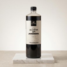 오땡스 부드러운 목넘김 액상 콜드브루 아메리카노 유기농 더치 원액 블랙 커피 1L 1개, 1개입