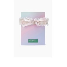 [AK플라자] [베네통 키즈] QCET12541(PK)트위드 빅 리본 헤어핀