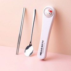 산리오 페이스 수저 케이스세트-헬로키티ryu4+9ARC