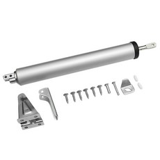 超能玩工 自動閉門器 門弓器 緩衝閉門器 關門器, 1個, 簡易輕型閉門器(銀色-氣動)