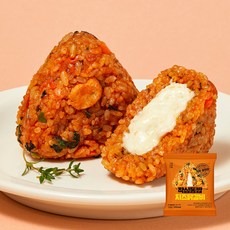 작심닭 작심통밥 귀리주먹밥 치즈닭갈비, 10개, 100g