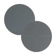 소노리떼 국산 실리콘 인덕션 보호매트 원형 대형, 인디그레이, 2개