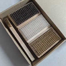 스노우보드 왁싱 말털 구리 스키 브러쉬 스노보드 솔, 1개, 3종 세트+사이드 브러시