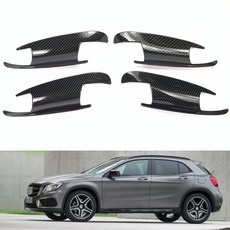 光澤 碳纖紋 外門碗 裝飾蓋 適用 X204 W204 W166 W212 X156 C117 W221 W218, 1個