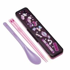 스케이터코리아 버니콘비니 소음방지 수저 콤비세트 18cm 휴대용 숟가락 젓가락 도시락