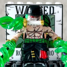 핸드브릭 팩토리 커스텀 미니브릭 피규어 원피스 시즌2 해적 호환 블록호환, 105. 조로 패왕의 삼도류