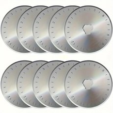로터리 커터 날카롭고 내구성 퀼팅 재봉 공예 직물 가죽 절단용, 1개, 1. 10pcs