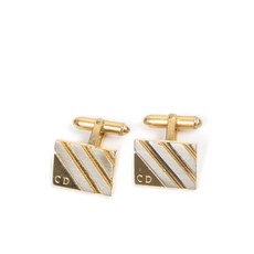 크리스찬 디올 중고 1980's CD 커프 링크스