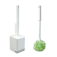 SANKO球形馬桶刷 清潔無死角 柔軟刷毛不傷表面 附瀝水底座 輕鬆清潔, 1個, 1ml