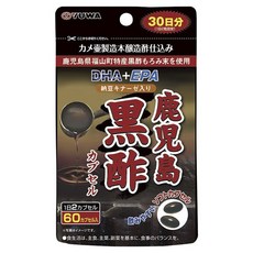 YUWA 가고시마 흑초 DHA + EPA 낫토키나아제 함유 소프트캡슐, 1개, 60정