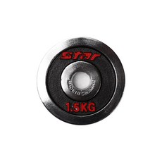 스타스포츠 도금 원판 ER501-15 1.5KG 덤벨 바벨 웨이트, 1개