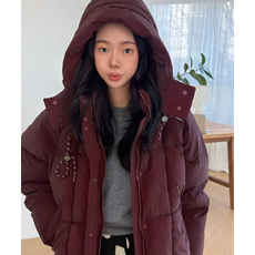 브랜드정품 제너럴아이디어 GENERALIDEA 스퀘어 퀼팅 후드 숏 푸퍼 BURGU널디 NDY WBE4L07537 269587