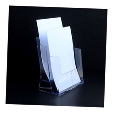 투명 아크릴 2단 a4 문서 서류 꽂이 카탈로그 브로슈어 책상 정리함 문서꽂이, 1개