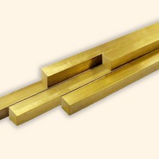 (수담스토어) 안이채워진 황동사각봉 정사각 황동바 구리60% 1M 5 5mm