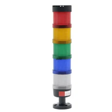 산업용 신호 타워 경고등 경보 장치 LED 스트로보스코프 일정한 회전 조명 4 가지 기능 12V 2022, 01 AC 110V No sound, 02 5 floor